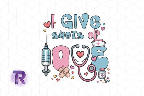 Adorable Nurse Valentine PNG