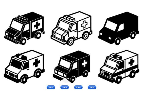 Ambulance Icon Vector Pack
