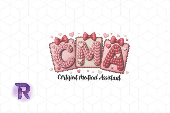 CMA Cute Medical Assistant Heart PNG