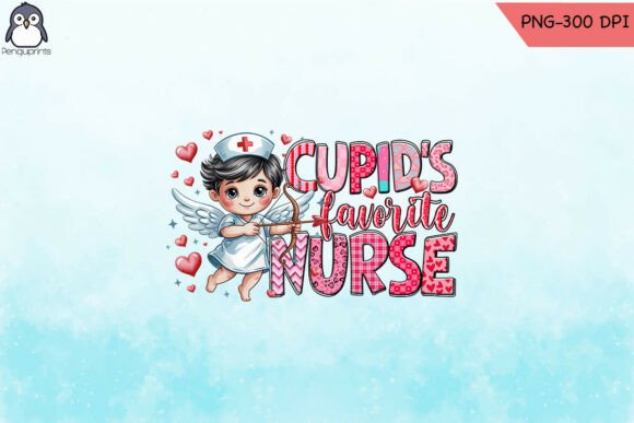 Cupid’s Favorite Nurse Valentine’s PNG