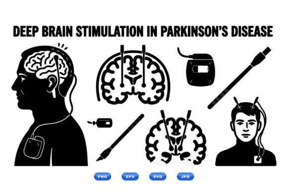 Deep Brain Stimulation Icons