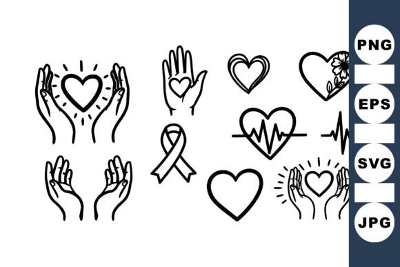 Hand Drawn Heart Icon Clipart