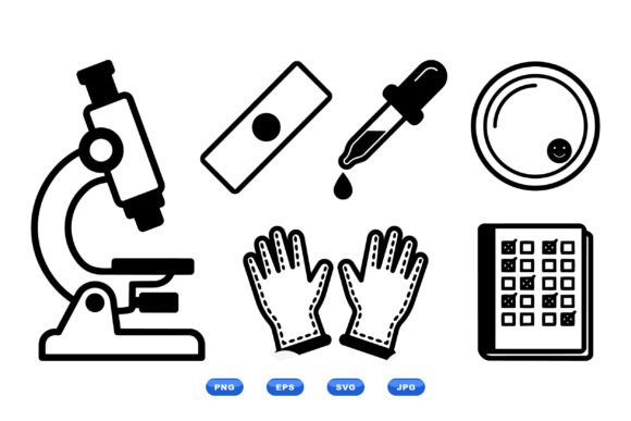 Laboratory Icons Clipart Pack