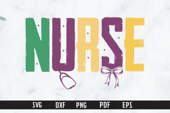 Latch Hook Yarn Nurse Mardi Gras PNG