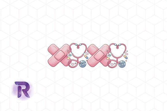 Pink Valentine Nurse PNG