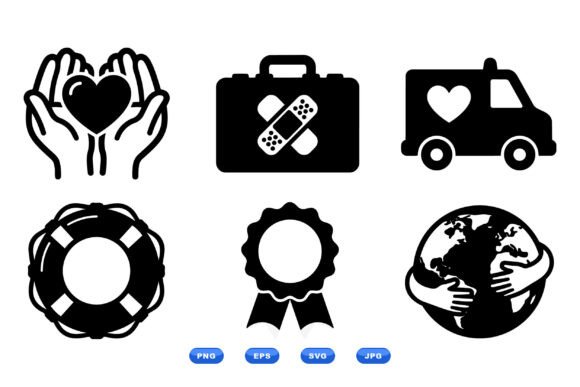 Rescue and Care Icon Set