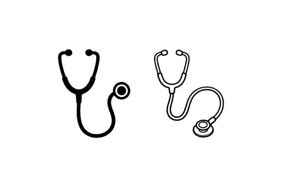Stethoscope Medical Icon Set