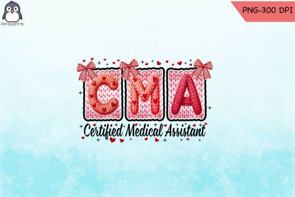 Valentine CMA Faux Yarn Cute Medical PNG
